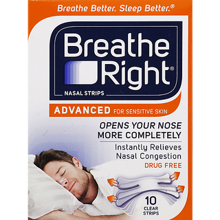 Breathe Right Nasal Strips, Advanced, Clear
