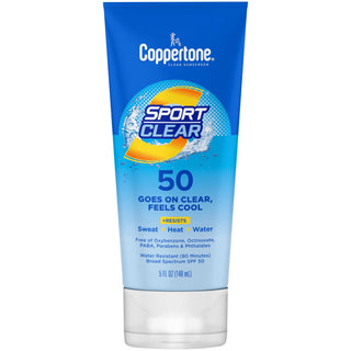 Coppertone Sport Clear Sunscreen Lotion - Cool, SPF 50, 5 Fl Oz
