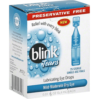 Blink Tears Lubricating Eye Drops 25 Single-Use Vials