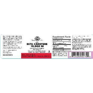 Solgar Dry Beta Carotene 10,000 IU