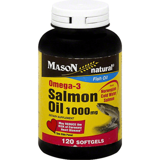 Mason Natural Salmon Oil, Omega-3, 1000 Mg, Softgels