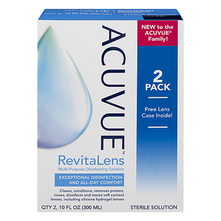 Acuvue Sterile Solution, Revita Lens, 2 Pack