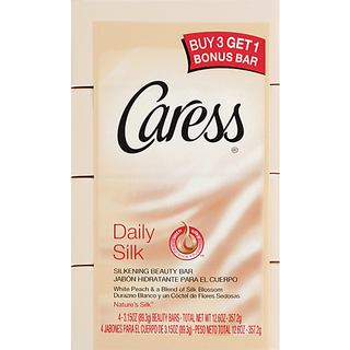 Caress Beauty Bar, Silkening, White Peach & A Blend Of Silk Blossom