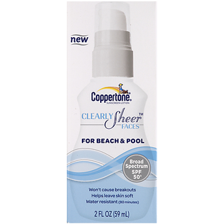 Coppertone Coopertone Sunscreen Lotion Clearly Sheer Faces SPF 50
