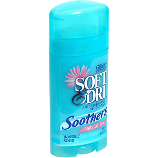 Soft & Dri Soothers Anti-Perspirant Deodorant, Invisible Solid, Baby Lotion