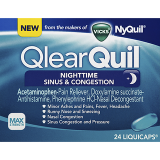Vicks Sinus & Congestion, Nighttime, Max Strength, Liquicaps
