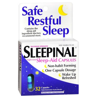 Sleepinal Sleep Aid Capsules, Maximum Strength