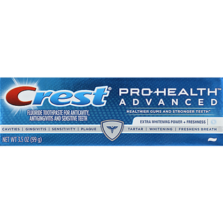 Crest Pro-Health Advanced Extra Whitening Power + Freshness Fluoride Toothpaste 3.5 Oz. Box