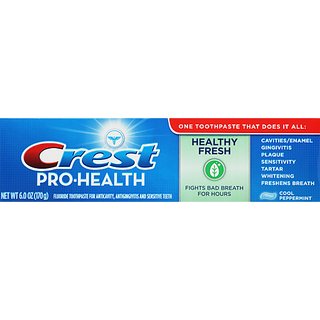 Crest Pro-Health Healthy Fresh Cool Peppermint Fluoride Toothpaste 6 Oz. Box