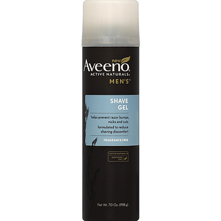 Aveeno Active Naturals Men's Shave Gel, Fragrance Free