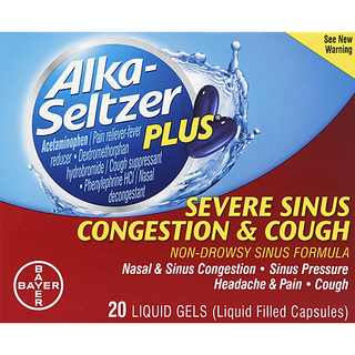 Alka-Seltzer Plus Sinus Congestion & Cough, Severe, Liquid Gels