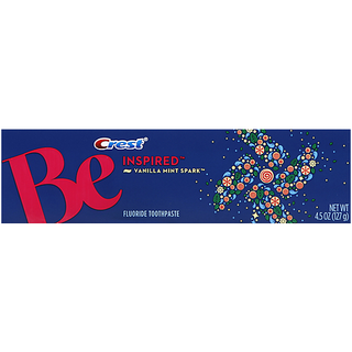 Crest Be Inspired Vanilla Mint Spark Fluoride Toothpaste 4.5 Oz. Box