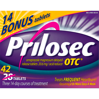 Prilosec Otc Acide Reducer Tablets With Bonus Tablets 42 Ct Box