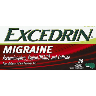 Excedrin Migraine Pain Reliever/Pain Reliever Aid, Geltabs