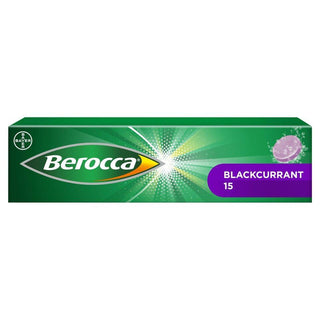 Berocca Blackcurrant Effervescent Vitamin Energy Tablets 15s