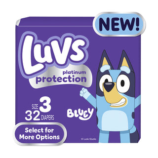 Luvs Platinum Protection Baby Diapers, Size 3, 32 Count