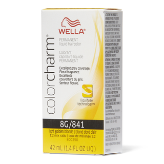 Wella ColorCharm Permanent Liquid Hair Color 8G/Light Golden Blonde, 42mL