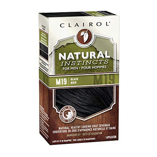 Clairol Natural Instincts For Men Hair Color, M19 Black