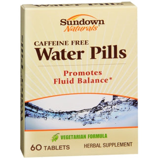 Sundown Naturals Natural Water Pills Herbal Supplement Tablets