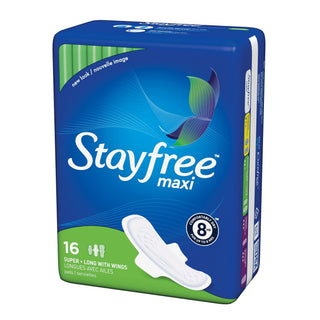 Stayfree Maxi Super Long Pads With Wings For Women, Reliable Protection And Absorbency Of Feminine Periods