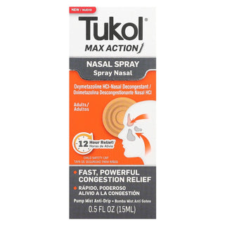 Tukol Max Action Adults Pump Mist Anti-Drip Nasal Spray 0.5 Fl Oz ( Discontinued )