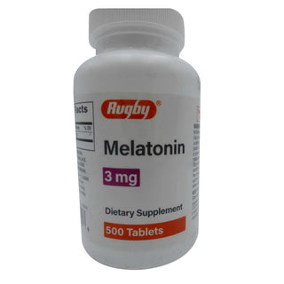 Rugby® Melatonin 3 mg Dietary Supplement – 100 Tablets