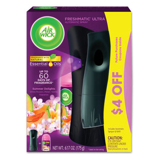 Air Wick Life Scents Automatic Freshener Spray Starter Kit, Summer Delights