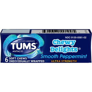Tums Chewy Delights Soft Chews, Peppermint