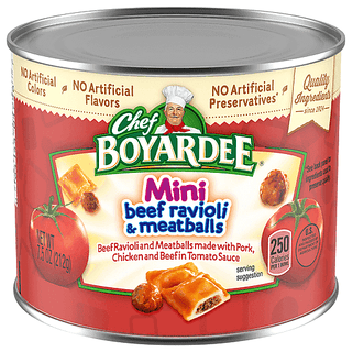 Chef Boyardee Mini Beef Ravioli & Meatballs - 7.5 Ounce