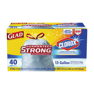 Glad Kitchen Bags, Tall, Drawstring, Clean Citrus, 13 Gallon