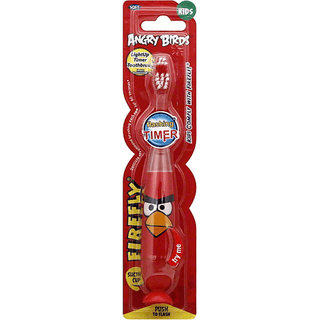 Firefly Toothbrush, Light Up Timer, Kids, Angry Birds, Soft