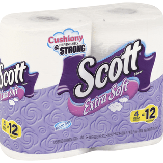 Scott Extra Soft Bathroom Tissue, Unscented, Mega Roll, 1-Ply