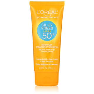L oreal Paris Advanced Suncare Silky Sheer Sunscreen Lotion SPF 50+ 3 Fl Oz