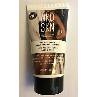 NKD 3 SKN Self Tan Daily Moisturizer Gradual Glow 1.69oz 50 Ml