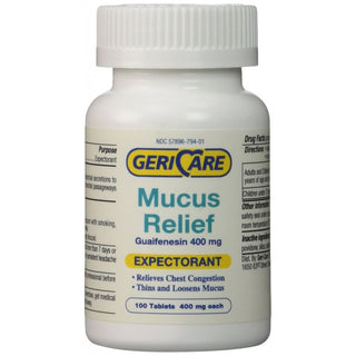 GeriCare Mucus Relief, Guaifenesin, 400 Mg, Tablets (Discontinued)