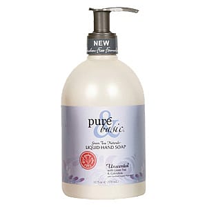 , (Pure & Basic) Pure Natural Liquid Hand Soap Unscented 12.5 Oz