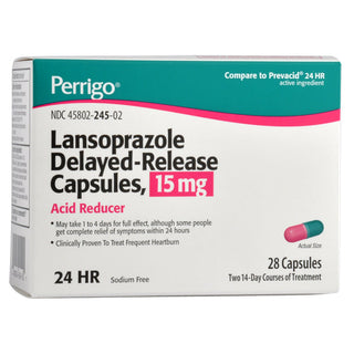 Perrigo Lansoprazole Delayed-Release Capsules, 15 mg (28 Count)