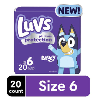 Luvs Platinum Protection Baby Diapers, Size 6 35+ Lbs