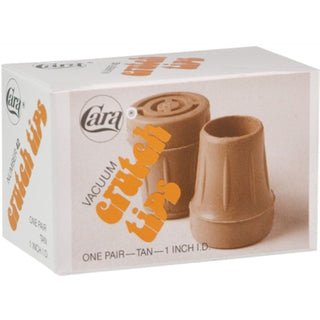 Carex Cara Crutch Tips Vacuum 1 Inch No. 42 1 Pair