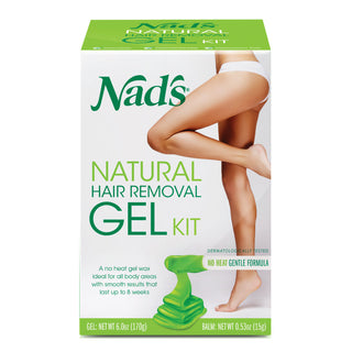 Nad's Natural Hair Removal Gel Wax Kit, 6 Oz