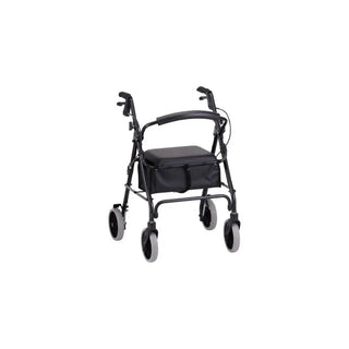 NOVA Medical Products Zoom Rollator Walker With 22" Seat Height, Black