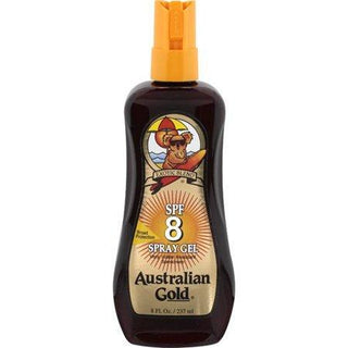 Australian Gold Spray Gel Sunscreen Broad Spectrum SPF 8 237ml/8oz