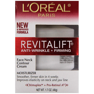 L'Oreal Paris Revitalift Anti-Wrinkle Firming Face Neck Cream 1.7 oz