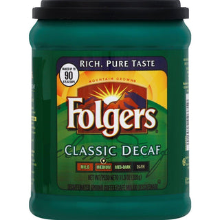 Folgers Classic Medium Roast Ground Coffee - Decaf - 11.3oz
