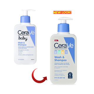 CeraVe Baby Wash & Shampoo, 8 Fl Oz
