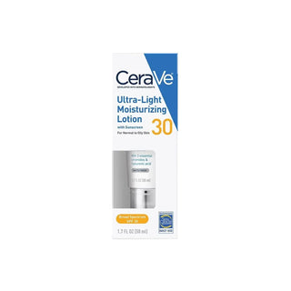 CeraVe Ultra-Light Broad Spectrum Moisturizing Lotion With Sunscreen, SPF 30, 1.7 Fl Oz