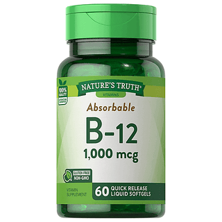 Nature's Truth B 12, Absorbable, 1000 Mcg, Softgels