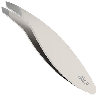Slice Precision Tweezers Flat, Slanted 85 Mm