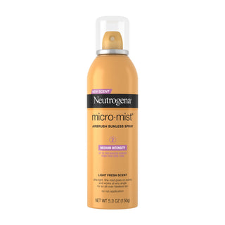 Neutrogena Micromist Airbrush Sunless Tanning Spray With Witch Hazel, Medium Intensity, 5oz
