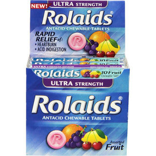 Rolaids Chewable Tablets Ultra Strength Assorted Fruit Antacid